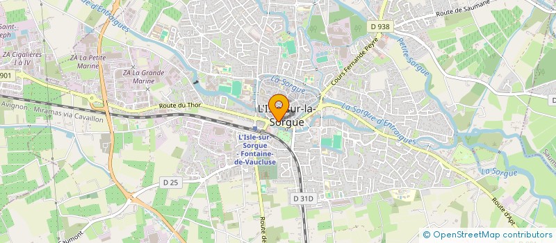 localisation de l'entreprise D T I DIAGNOSTIC TECHNIQUE IMMOBILIER  L'ISLE-SUR-LA-SORGUE