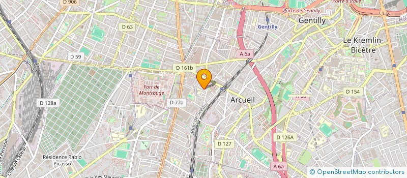 localisation de l'entreprise D&T INVEST à ARCUEIL