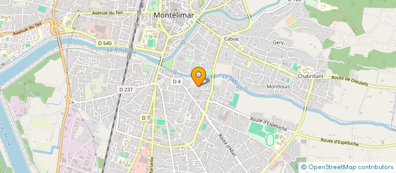 localisation de l'entreprise D.T.L. à MONTELIMAR
