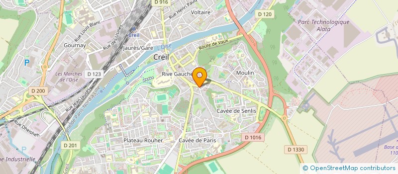 localisation de l'entreprise D.T.L. SERVICES à CREIL