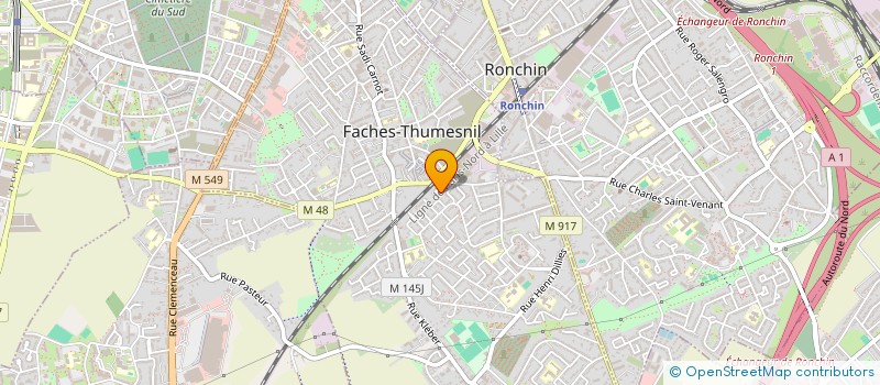 localisation de l'entreprise D.T.P.D à FACHES-THUMESNIL