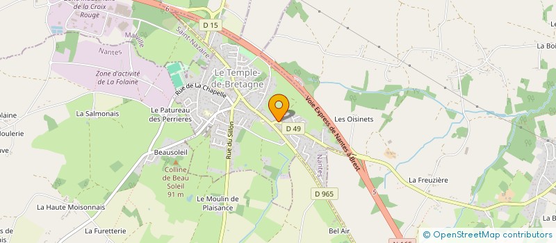 localisation de l'entreprise D&T PRO  LE TEMPLE-DE-BRETAGNE