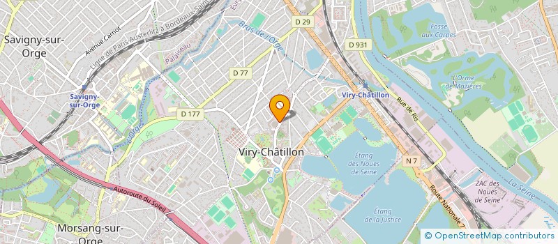 localisation de l'entreprise D.T.R à VIRY CHATILLON