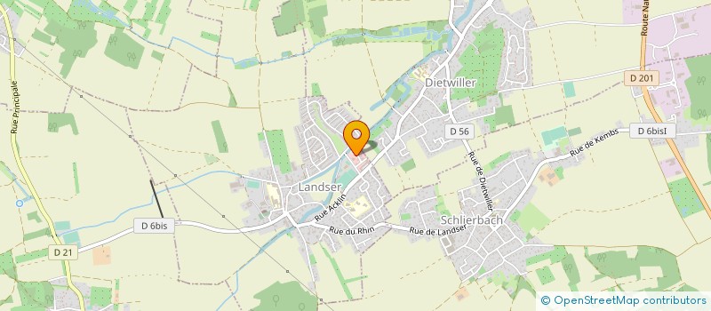 localisation de l'entreprise D.T.V.M. DEPANNAGE  LANDSER