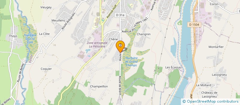 localisation de l'entreprise D'TEAM  BELLEY