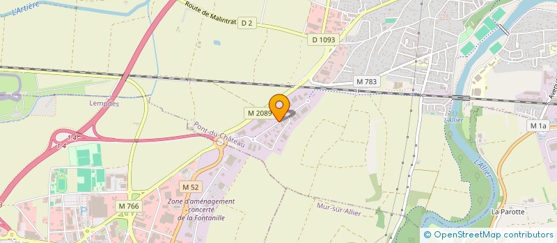 localisation de l'entreprise D-TEAM  PONT-DU-CHATEAU