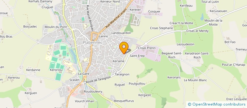 localisation de l'entreprise D-TEC INFORMATIQUE  PLABENNEC