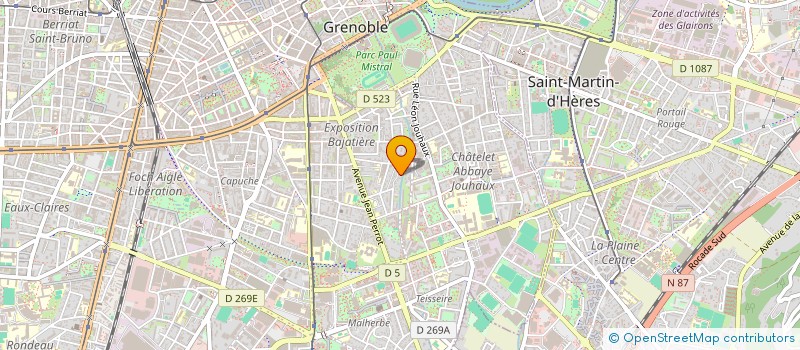 localisation de l'entreprise D-TECH à GRENOBLE