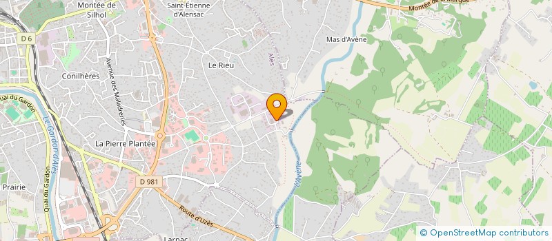 localisation de l'entreprise D-TECH à ALES