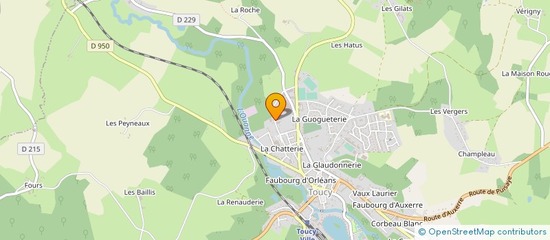 localisation de l'entreprise D-TECTION à TOUCY