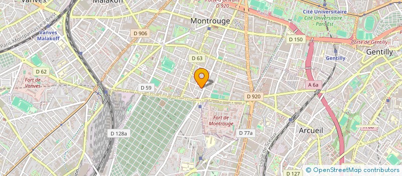 localisation de l'entreprise D-TEKTON  MONTROUGE