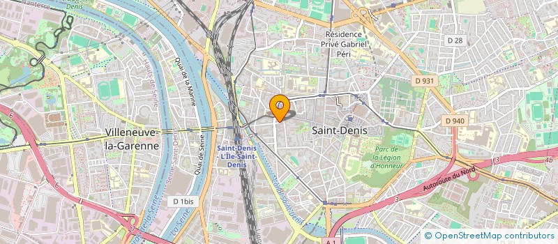 localisation de l'entreprise D-TEX à SAINT-DENIS