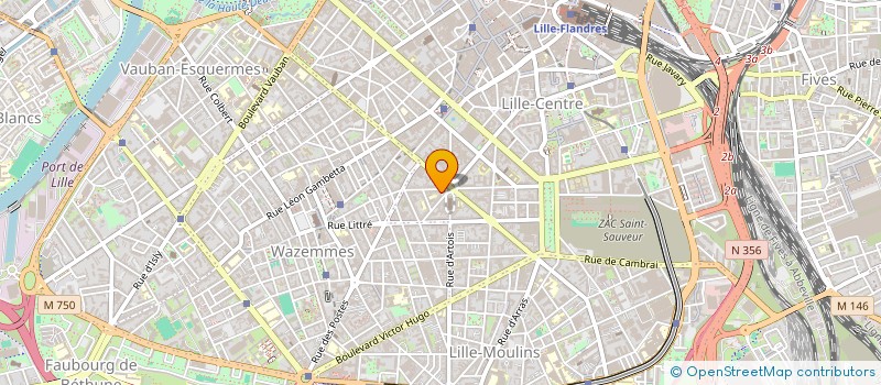 localisation de l'entreprise D. THOMAS à LILLE