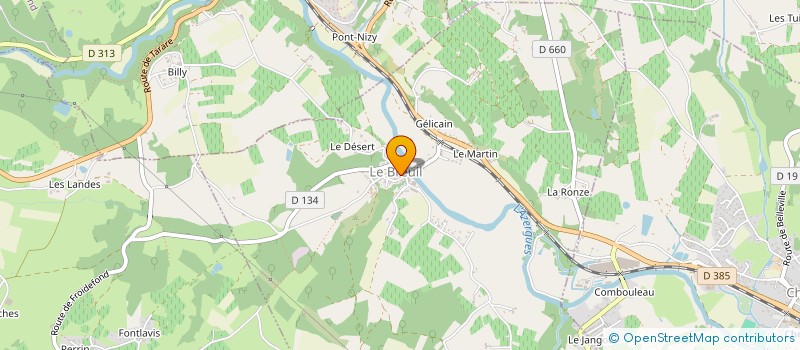 localisation de l'entreprise D-TINT'  VONNAS