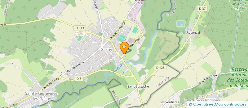 localisation de l'entreprise D TOUSSAINT à GASNY