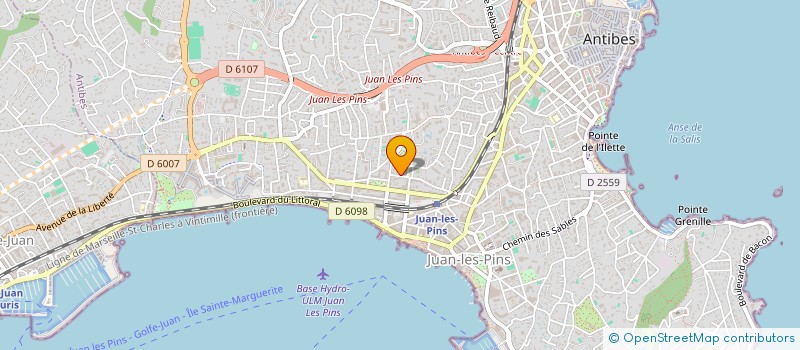 localisation de l'entreprise D TRANSPORTS à ANTIBES