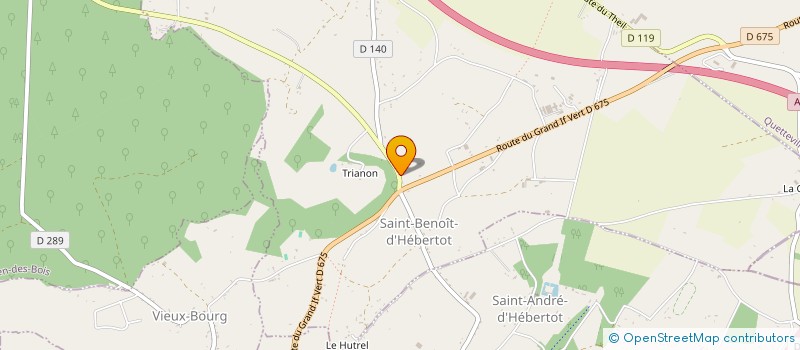 localisation de l'entreprise D.TRIBHOU PLOMBERIE CHAUFFAGE  SAINT-BENOIT-D'HEBERTOT