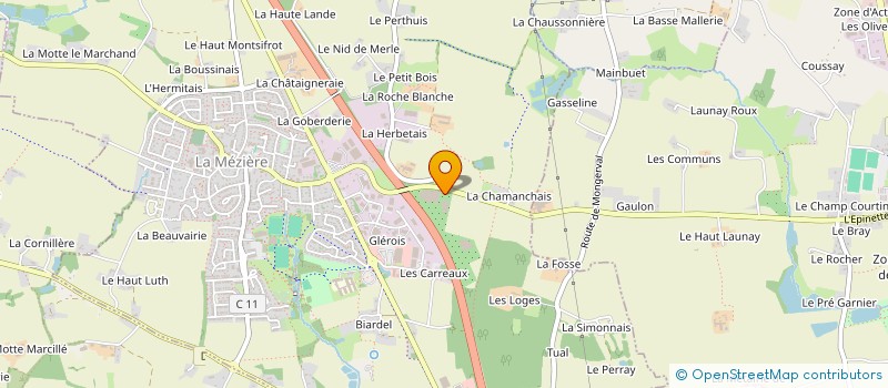 localisation de l'entreprise D.TULOUPARIS PEPINIERES à LA MEZIERE