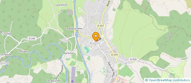 localisation de l'entreprise D.U.A à RUOMS