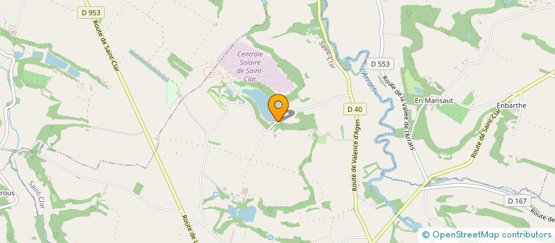 localisation de l'entreprise D U P  SAINT-CLAR