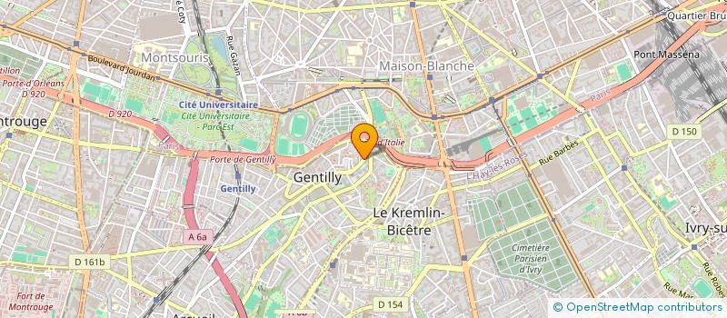 localisation de l'entreprise D'UN BOUT A L'AUTRE à GENTILLY