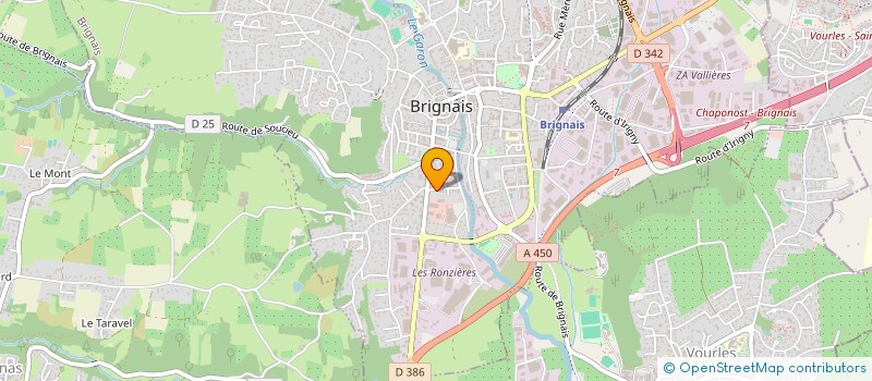 localisation de l'entreprise D'UN COEUR A L'AUTRE à BRIGNAIS