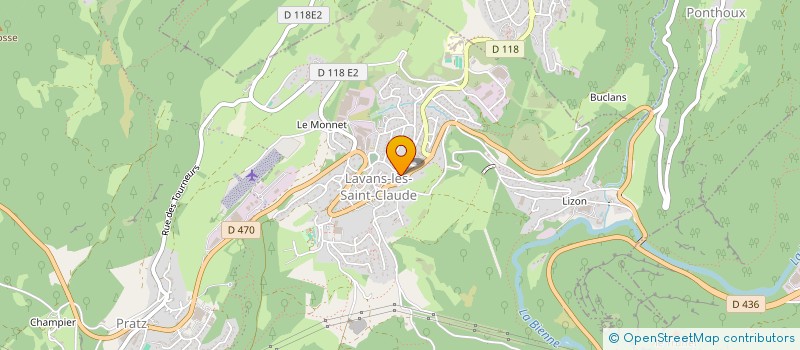 localisation de l'entreprise D'UN JOUR A L'AUTRE à LAVANS-LES-SAINT-CLAUDE