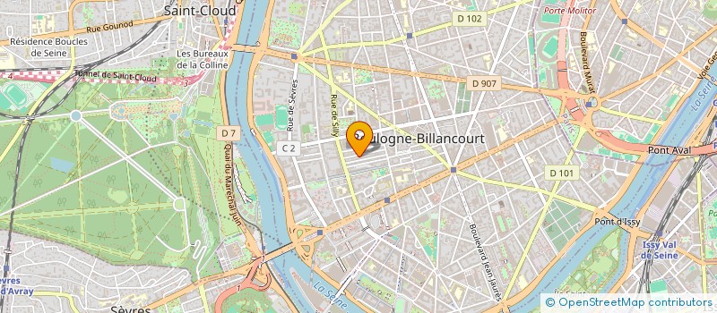 localisation de l'entreprise D'UN PIED A L'AUTRE à BOULOGNE-BILLANCOURT