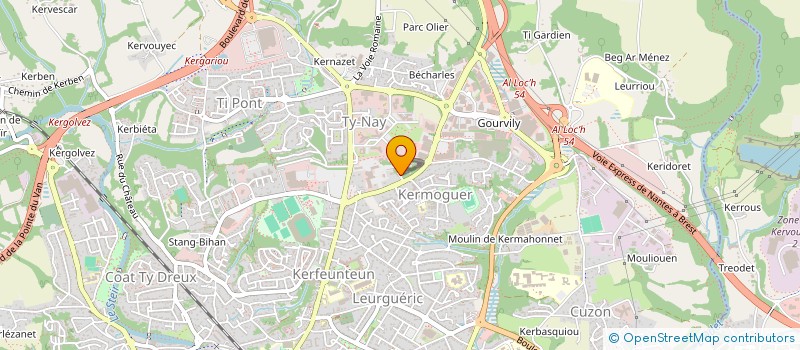 localisation de l'entreprise D'UN POINT A L'AUTRE à QUIMPER