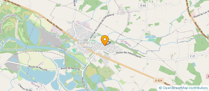 localisation de l'entreprise D'UN SUD AL OTRO  CAZERES-SUR-L'ADOUR