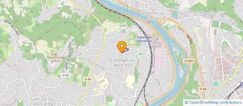 localisation de l'entreprise D'UNE  COLLONGES-AU-MONT-D'OR