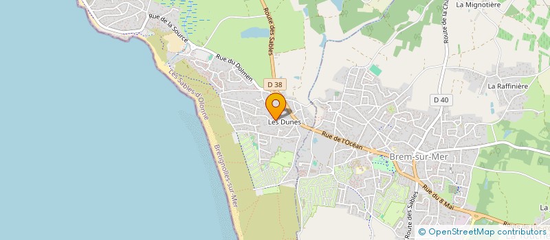 localisation de l'entreprise D'UNE FAMILLE A L'AUTRE à BRETIGNOLLES-SUR-MER