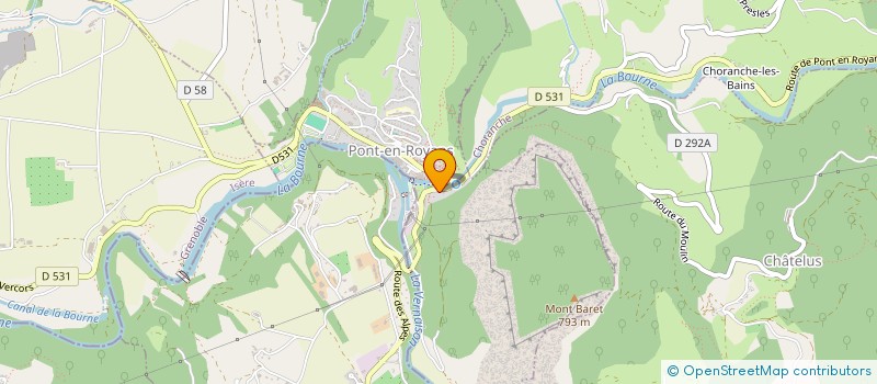 localisation de l'entreprise D'UNE HISTOIRE A L'AUTRE  PONT-EN-ROYANS