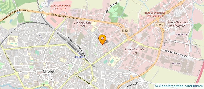 localisation de l'entreprise D'UNE PIERRE 2 COM' à CHOLET