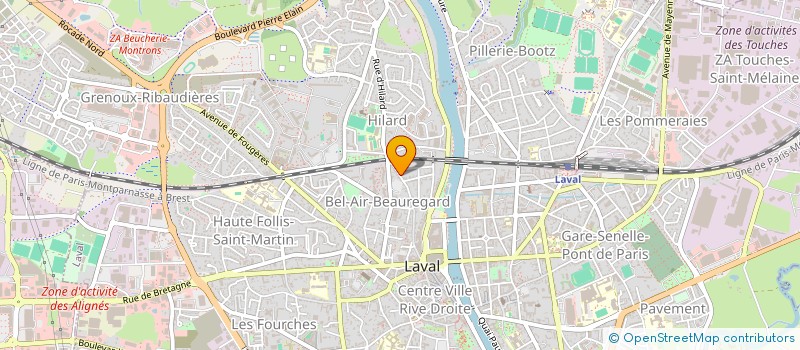 localisation de l'entreprise D'UNE ROSE A GABRIEL à LAVAL