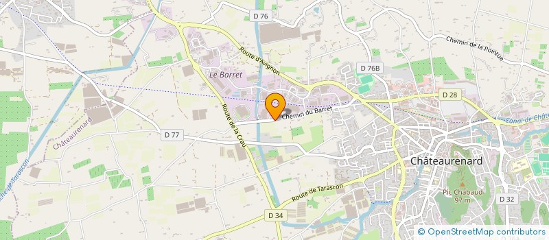 localisation de l'entreprise D.V.  CHATEAURENARD