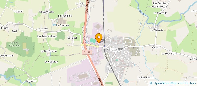 localisation de l'entreprise D&V  SAINT-ARMEL