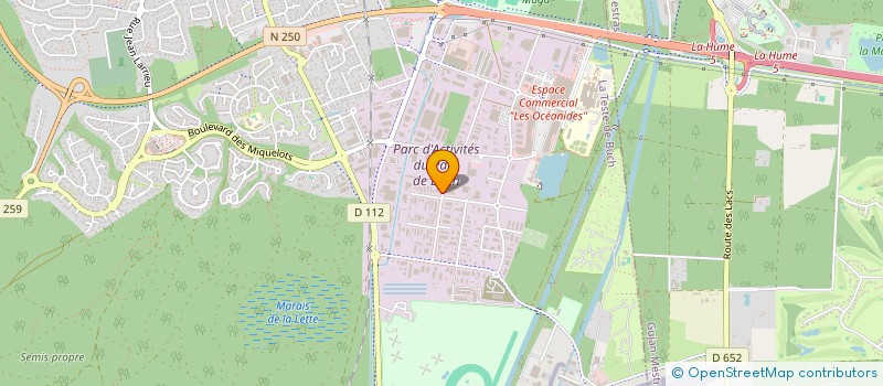 localisation de l'entreprise D.V.A  LA TESTE-DE-BUCH