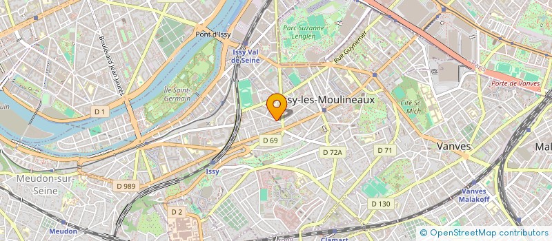 localisation de l'entreprise D.V.A.N SCP INVEST à ISSY-LES-MOULINEAUX