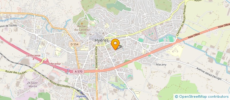 localisation de l'entreprise D.V CORPORATION à HYERES