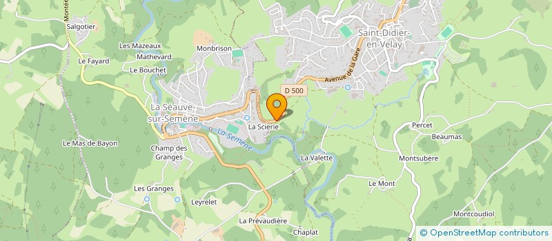 localisation de l'entreprise D.V.F.A.  SAINT-DIDIER-EN-VELAY