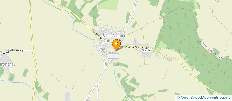 localisation de l'entreprise D.V GARREAU à SAINT-ARNOULT-DES-BOIS
