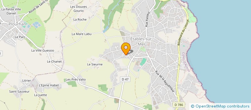 localisation de l'entreprise D&V IMMOBILIER  BINIC-ETABLES-SUR-MER