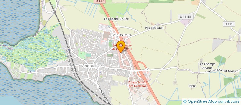 localisation de l'entreprise D.V.L  ANGOULINS