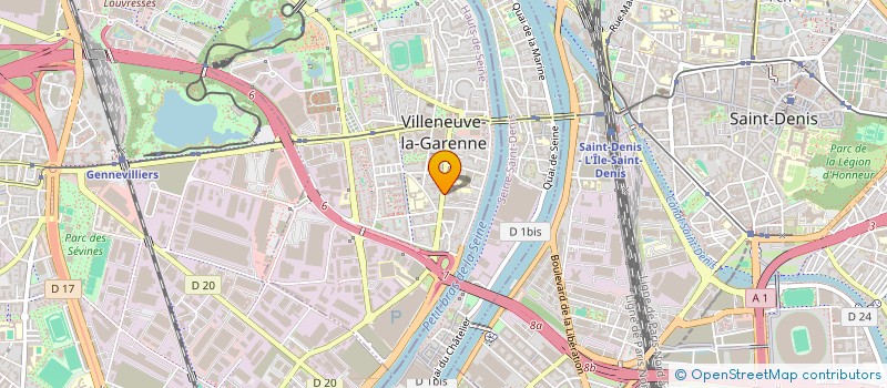 localisation de l'entreprise D.V. LIGHT à VILLENEUVE-LA-GARENNE
