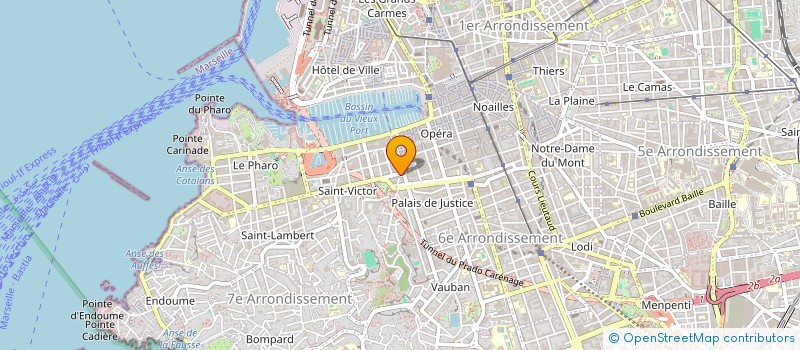 localisation de l'entreprise D.V.M à MARSEILLE