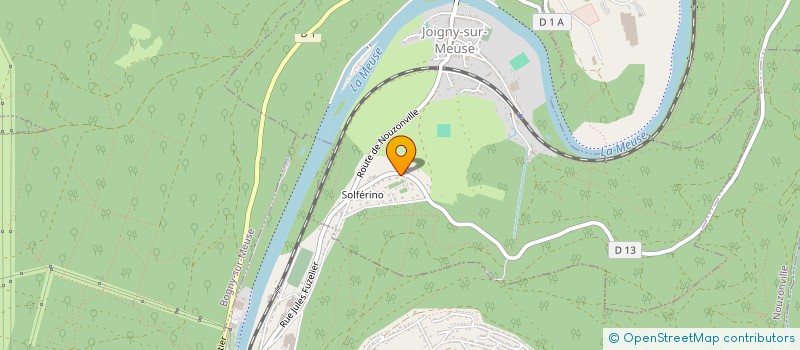 localisation de l'entreprise D.V.M.  JOIGNY-SUR-MEUSE