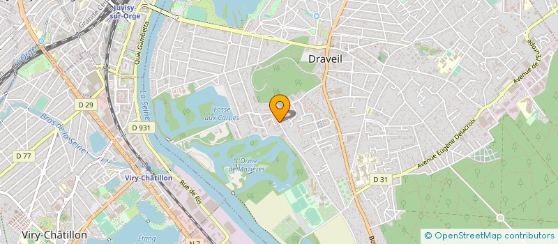 localisation de l'entreprise D V M K SERVICES à DRAVEIL