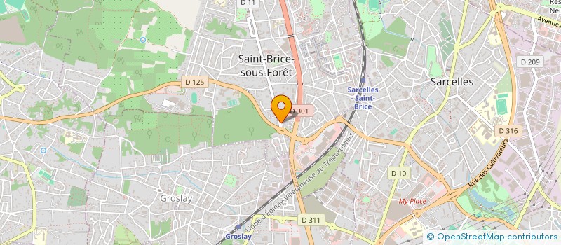 localisation de l'entreprise D.V.M.P. GLOBAL à SAINT-BRICE-SOUS-FORET
