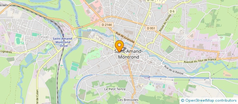 localisation de l'entreprise D.V.M.V. DISTRIBUTION  SAINT-AMAND-MONTROND